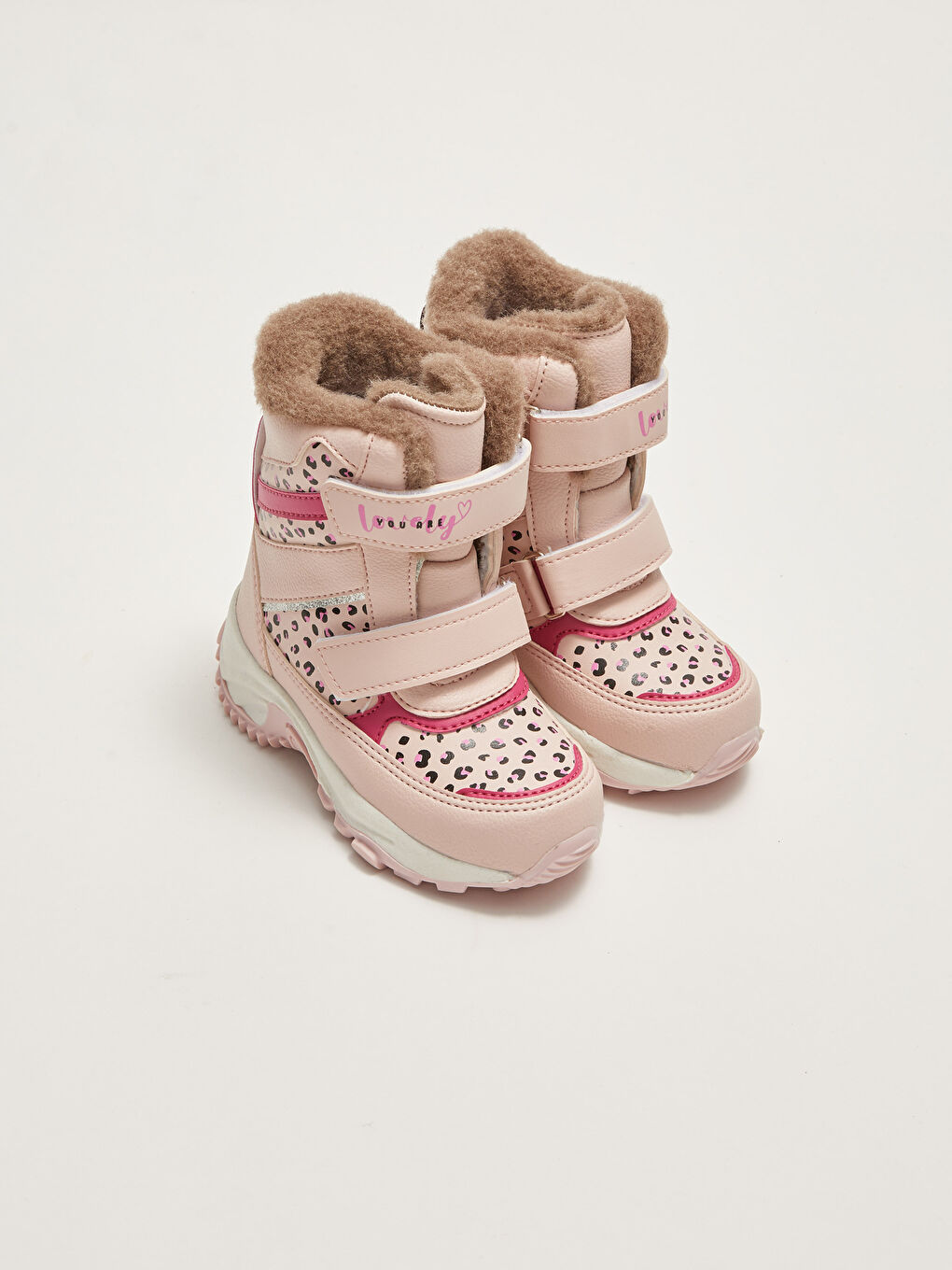 LCW STEPS Bedruckte Klettverschluss Dicke Sohle Baby Mädchen Schneestiefel -W1L305Z1-DMQ