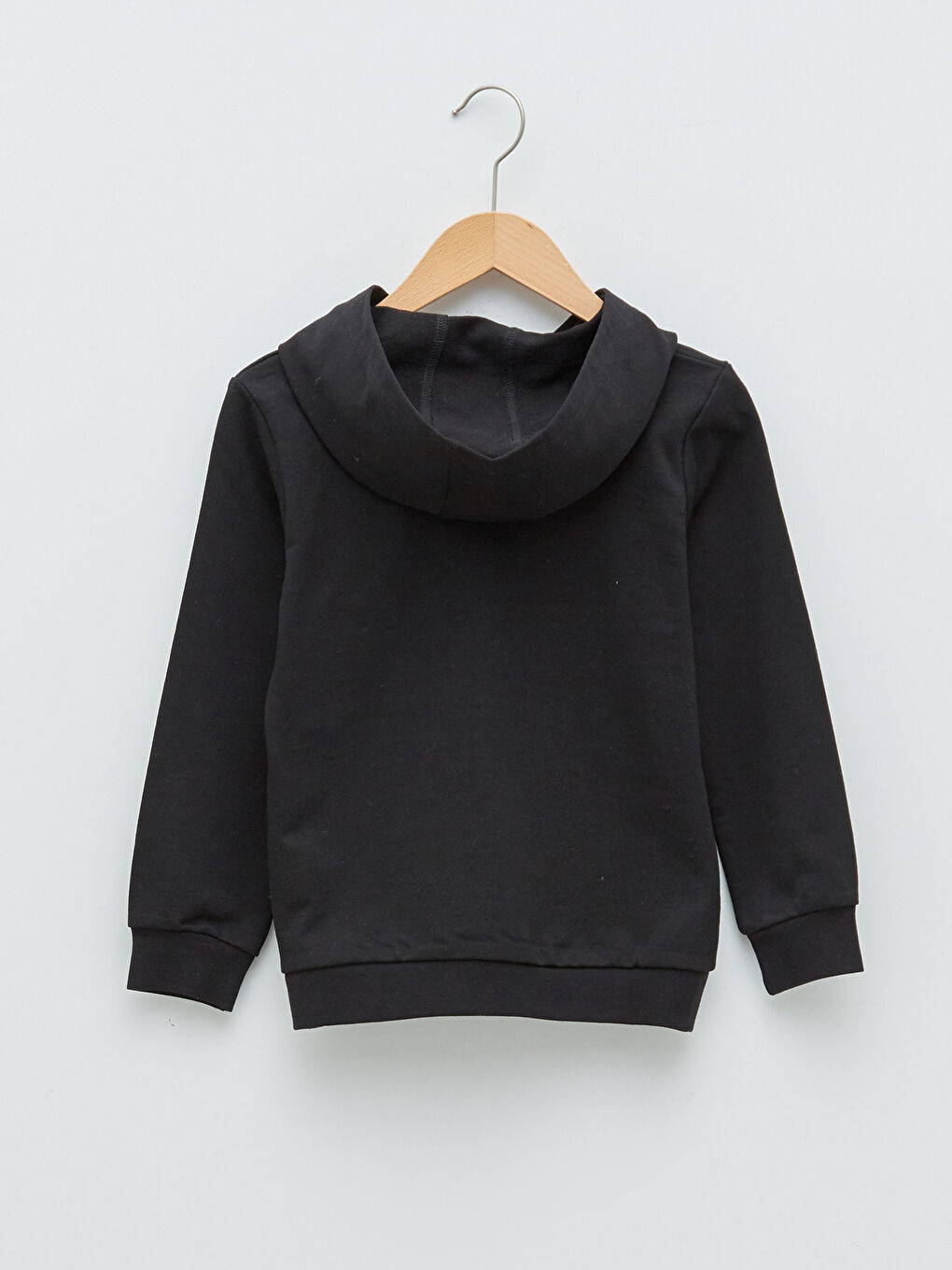 سويت شيرت أولاد سادة بكابوش كم طويل-1