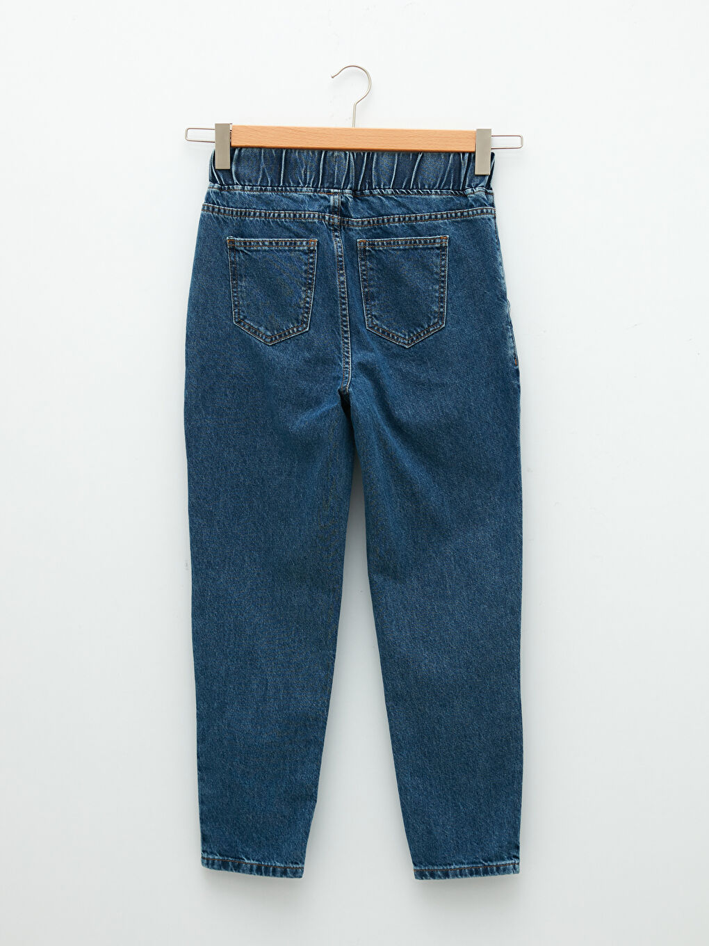 Джинсы Rodeo Женские Прямые С Карманами, Эластичной Талией и Удобной Посадкой-6