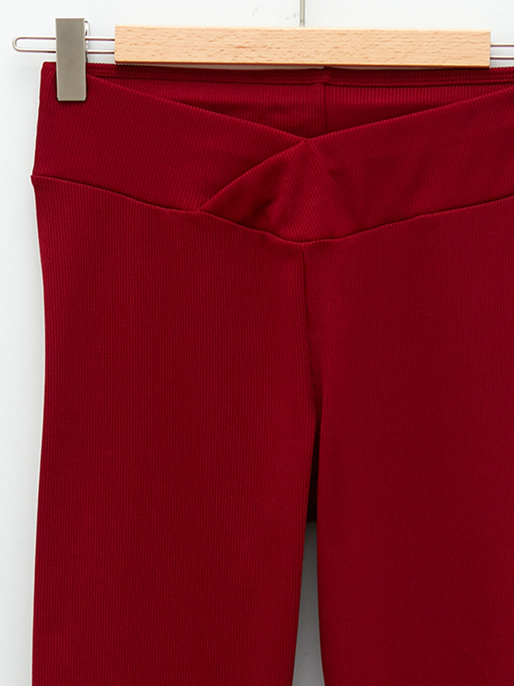 Leggings Unis à Taille Élastiquée pour Femmes-7