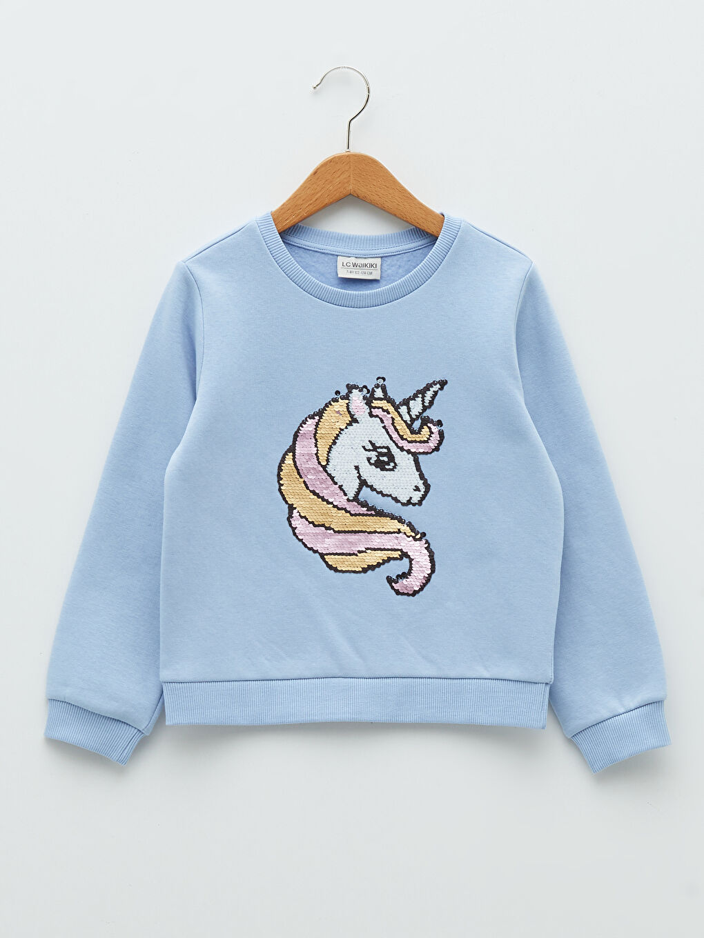 سويت شيرت بناتي ياقة دائرية كم طويل بترتر قابل للتغيير-2