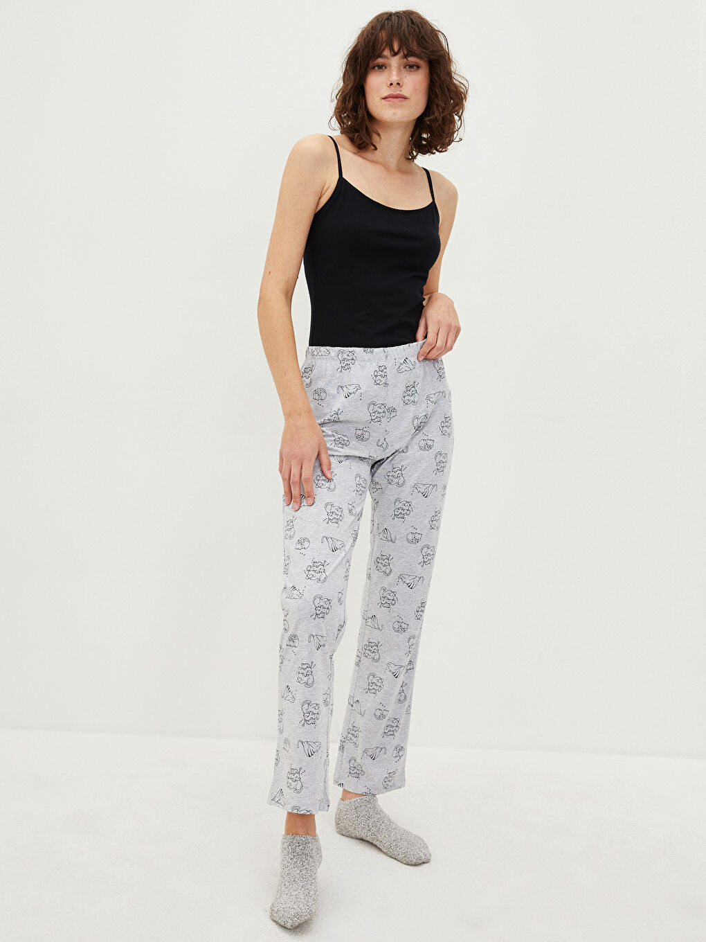 Elasticated Waist Printed Women's Pyjama Bottoms-1