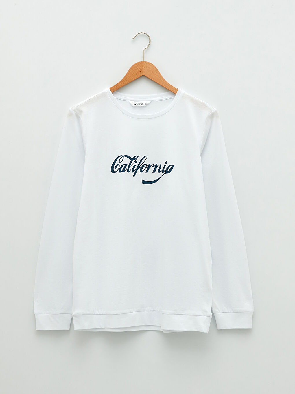 Crew Neck Printed Long Sleeve Cotton Women's Pajama Set-6