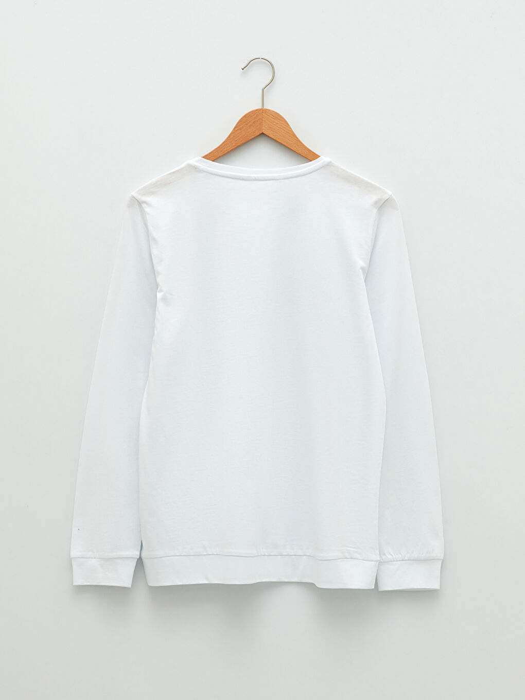 Crew Neck Printed Long Sleeve Cotton Women's Pajama Set-7