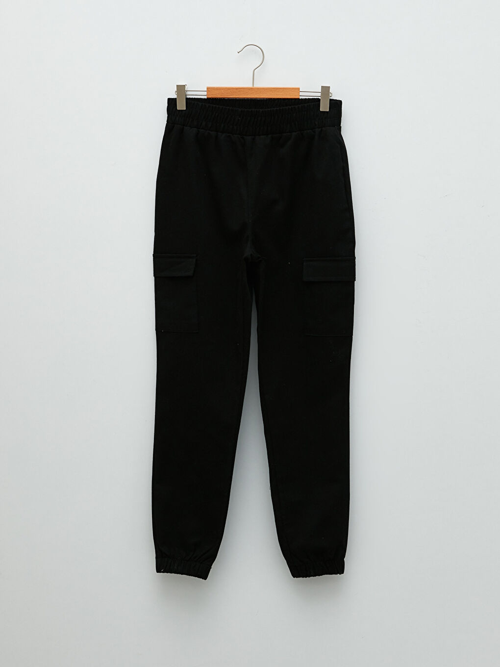 ბეისიკი ელასტიური წელი გოგოების კარგო შარვალი