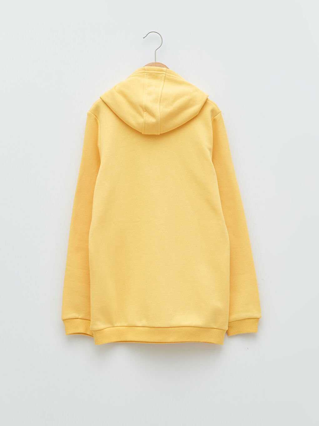 Sarı Kapüşonlu Nostaljik Maymun Baskılı Uzun Kollu Erkek Çocuk Sweatshirt-5