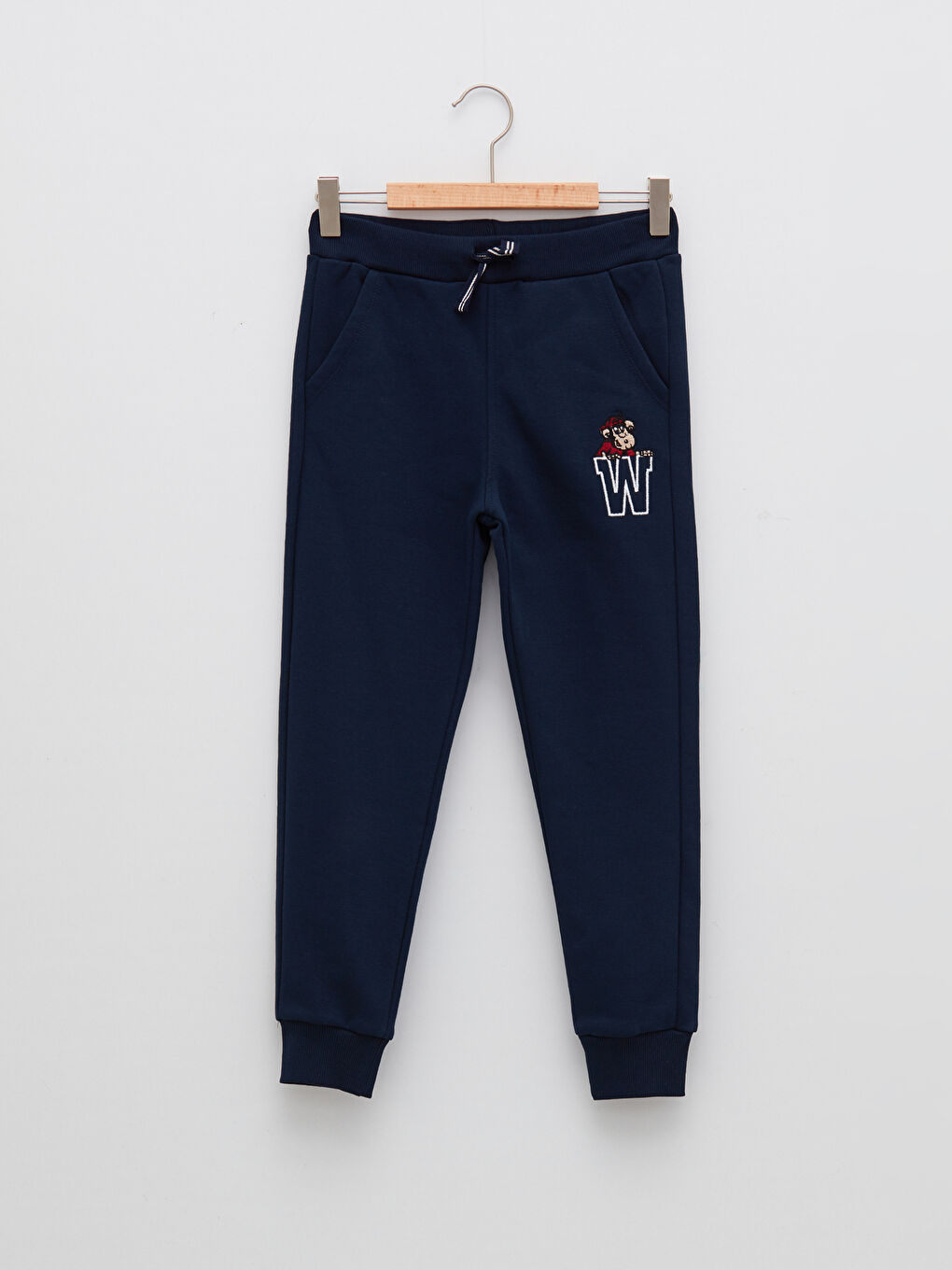 LCW Kids Pantalon de survêtement jogger pour garçons imprimé singe nostalgique à taille élastiquée -W1L400Z4-DWP