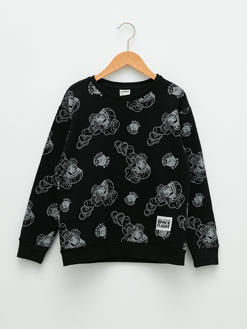 LCW Kids Crew Neck Printed Long Sleeve Boys' Sweatshirt -W1L417Z4-LQJ