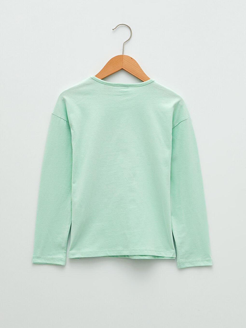 Crew Neck Disney Printed Long Sleeve Girls T-Shirt-1