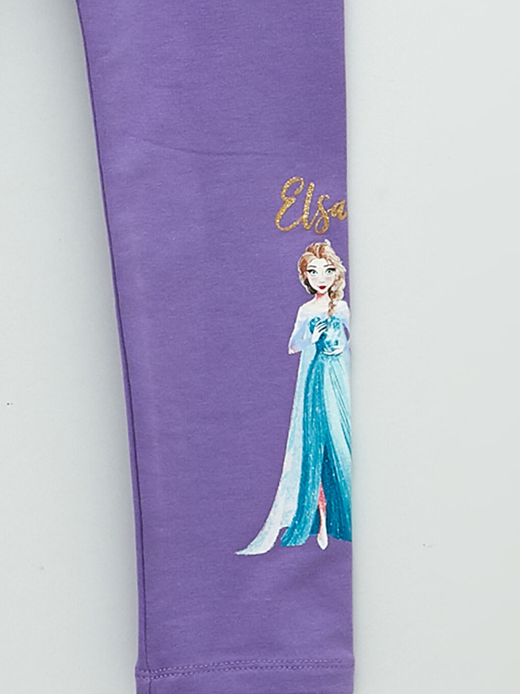 LCW Kids Elastic Waist Elsa Printed Cotton Girls Tights -W1L451Z4-GPZ