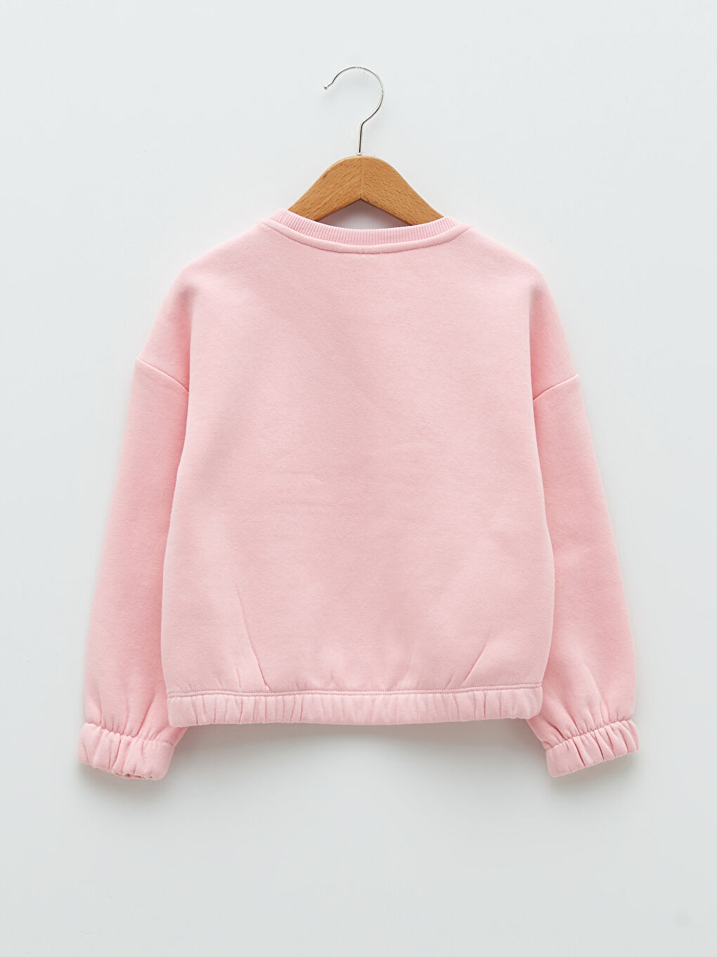 Crew Neck Printed Long Sleeve Girls' Sweatshirt-1