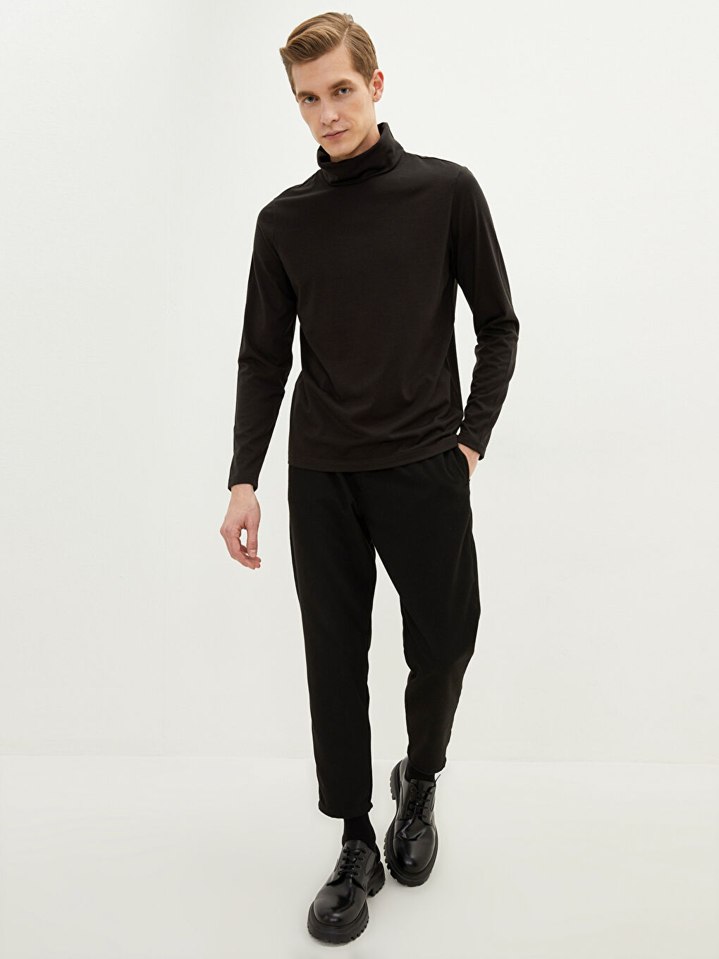 Водолазка мужская с длинным рукавом-1