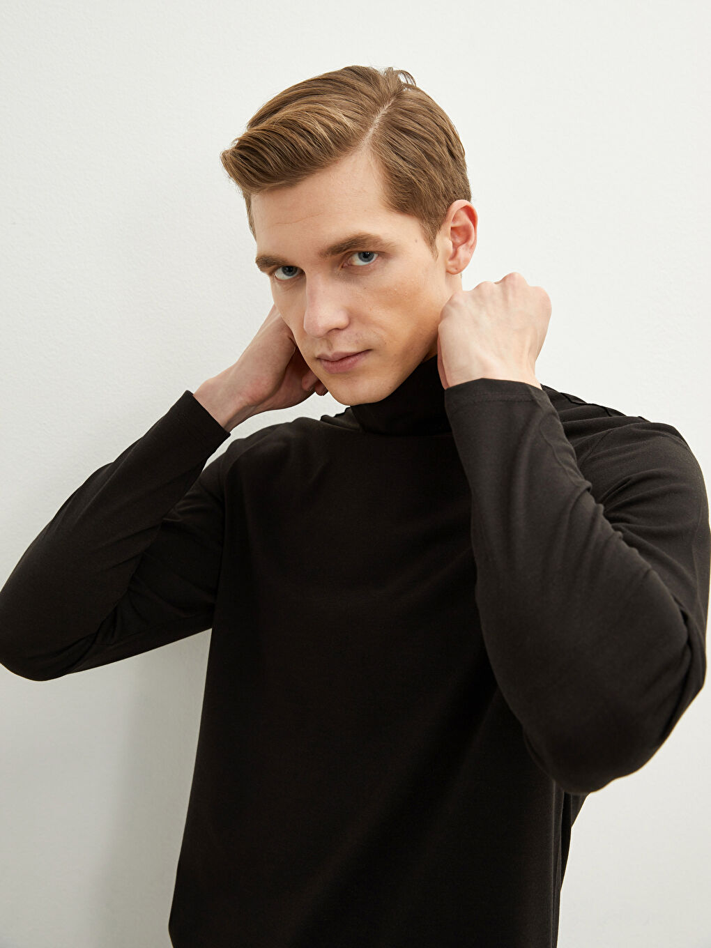 Водолазка мужская с длинным рукавом-2