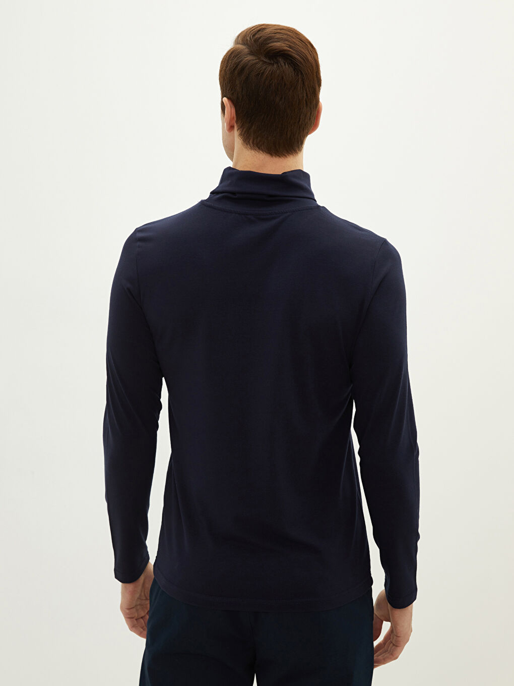 T-shirt à Manches Longues pour Hommes avec Col Roulé-4