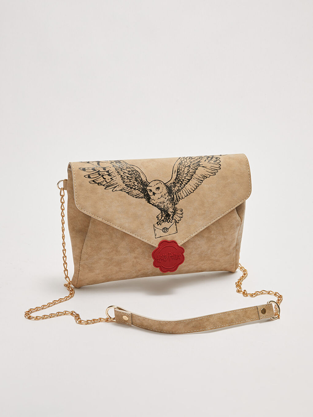 Ekru Kız Çocuk Deri Görünümlü Harry Potter Lisanslı Çapraz Çanta-2