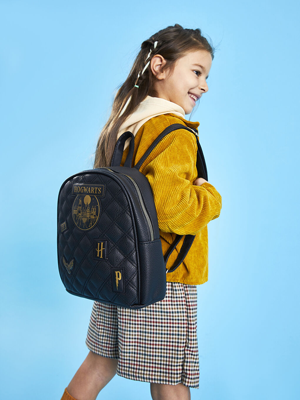 Siyah Harry Potter Lisanslı Kız Çocuk Sırt Çantası