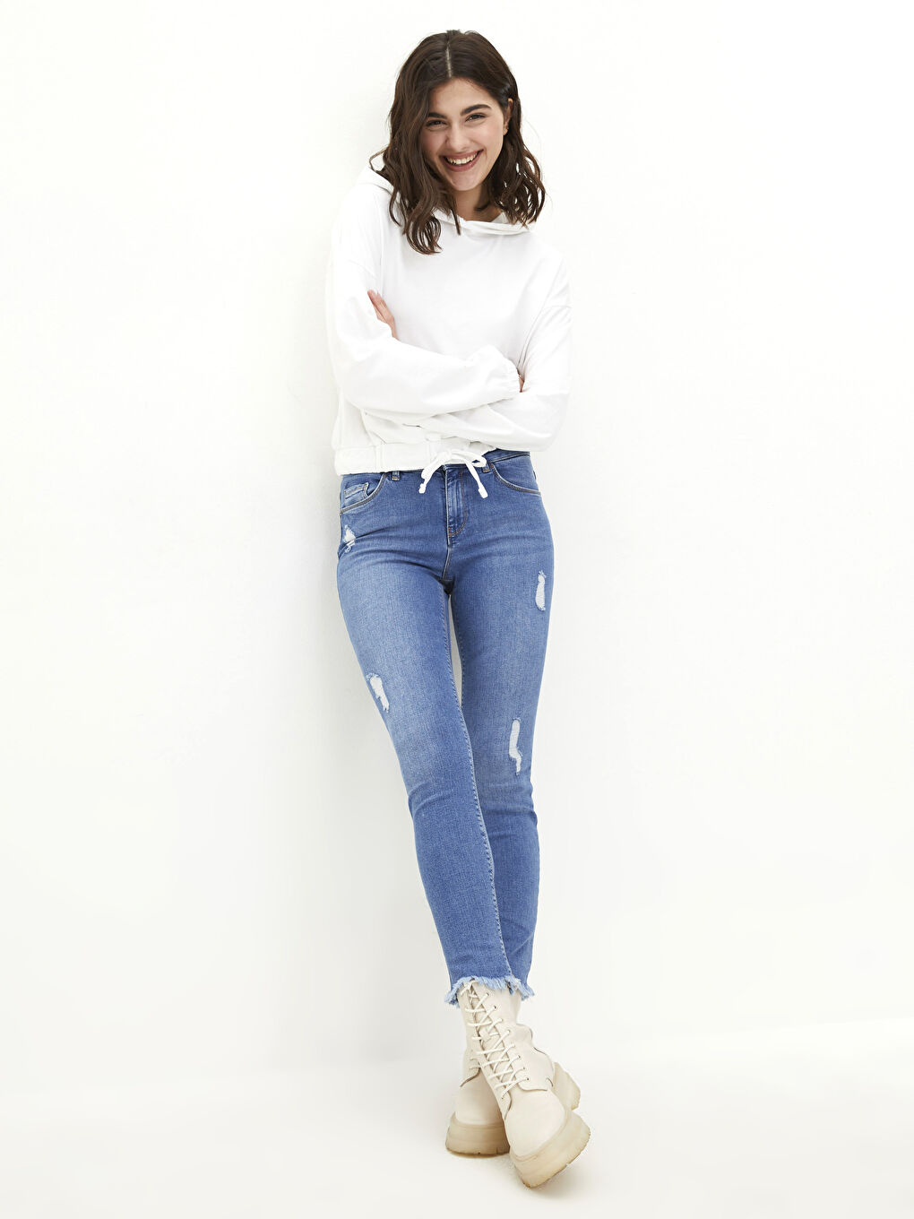 Normal Waist Mercury Skinny Fit Pocket Detailed Rodeo Women's Jean Pants