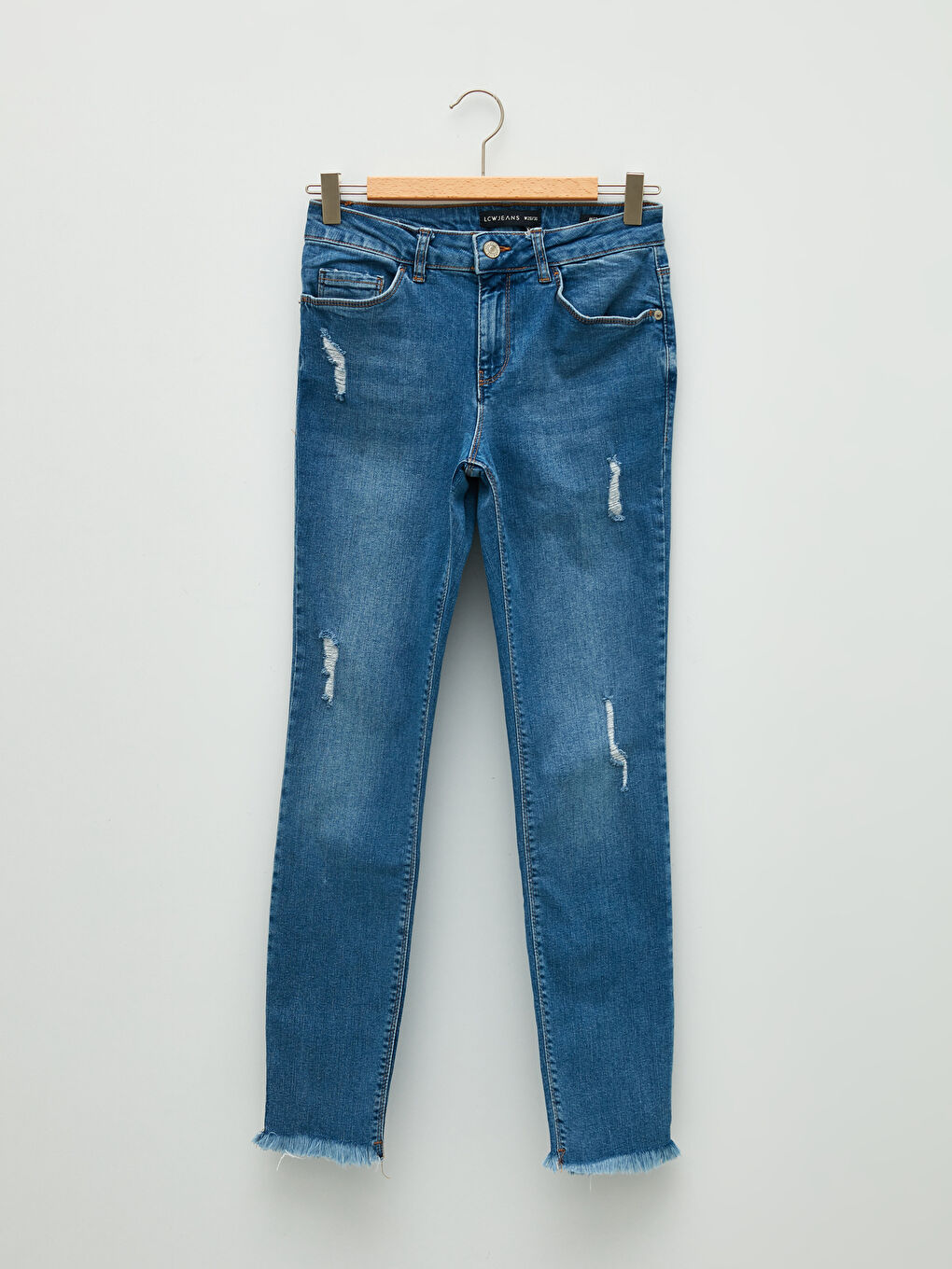 Normal Waist Mercury Skinny Fit Pocket Detailed Rodeo Women's Jean Pants-5