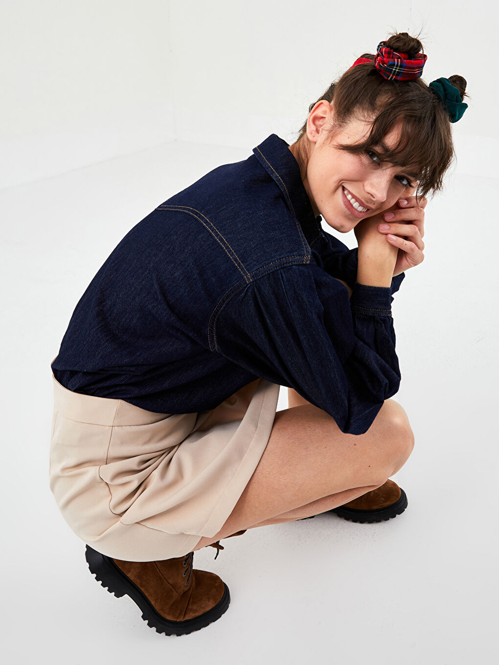 Karışık Desenli Lastikli Kadın Saç Tokası 3'lü