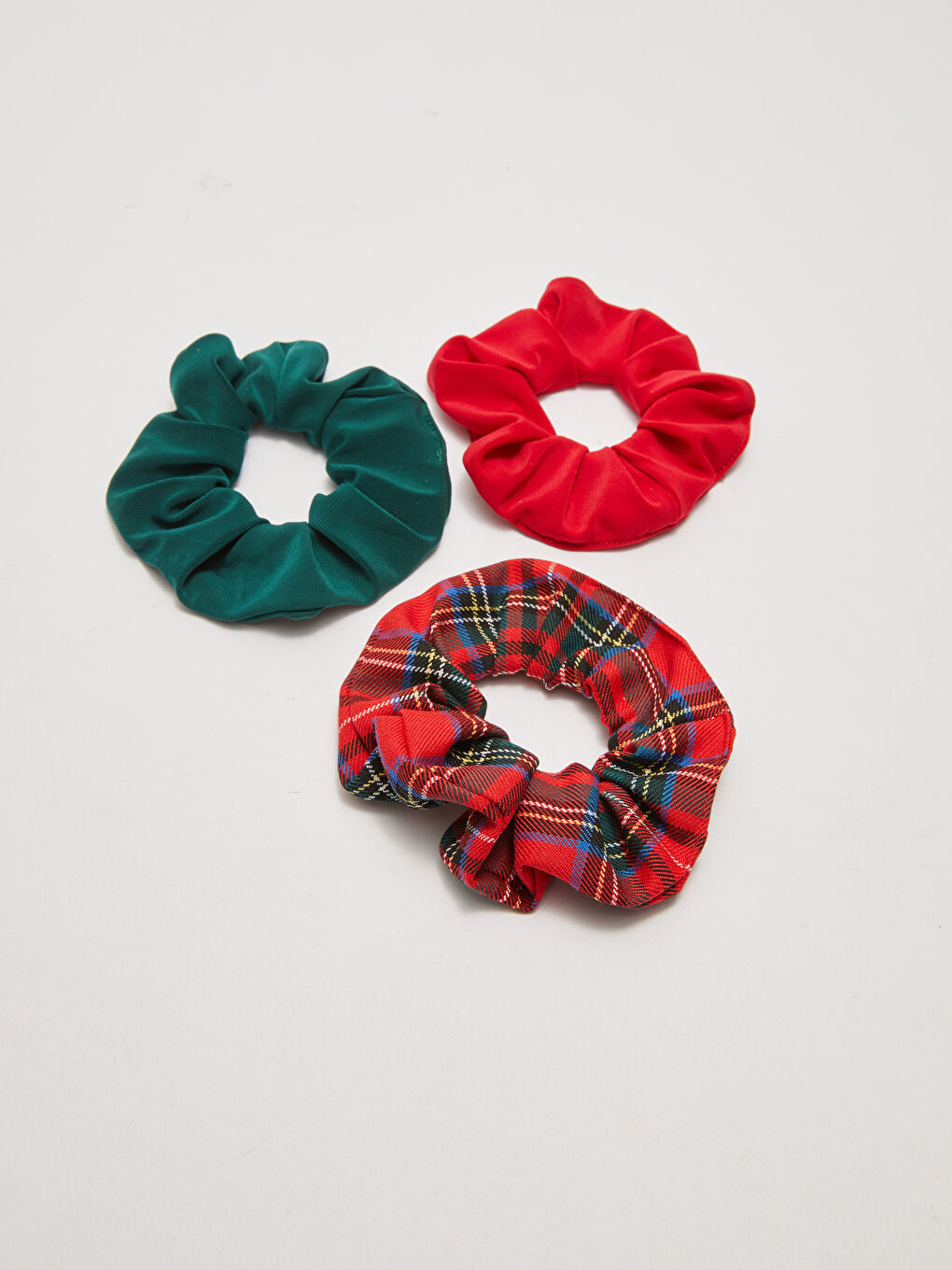 Karışık Desenli Lastikli Kadın Saç Tokası 3'lü-5