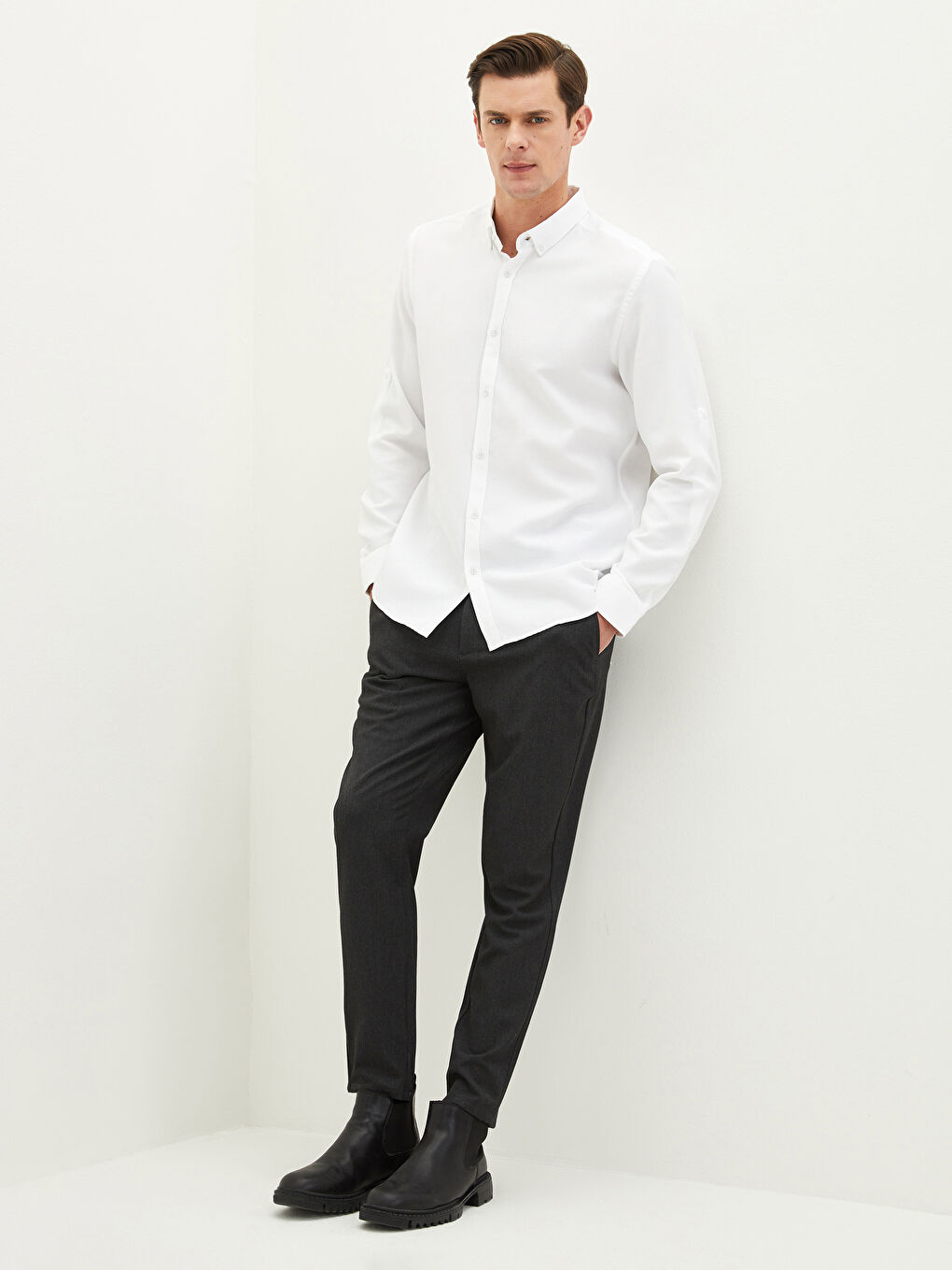LCW Vision Schlank Geschnittene Strukturierte Herren Hosen -W1L684Z8-S0N