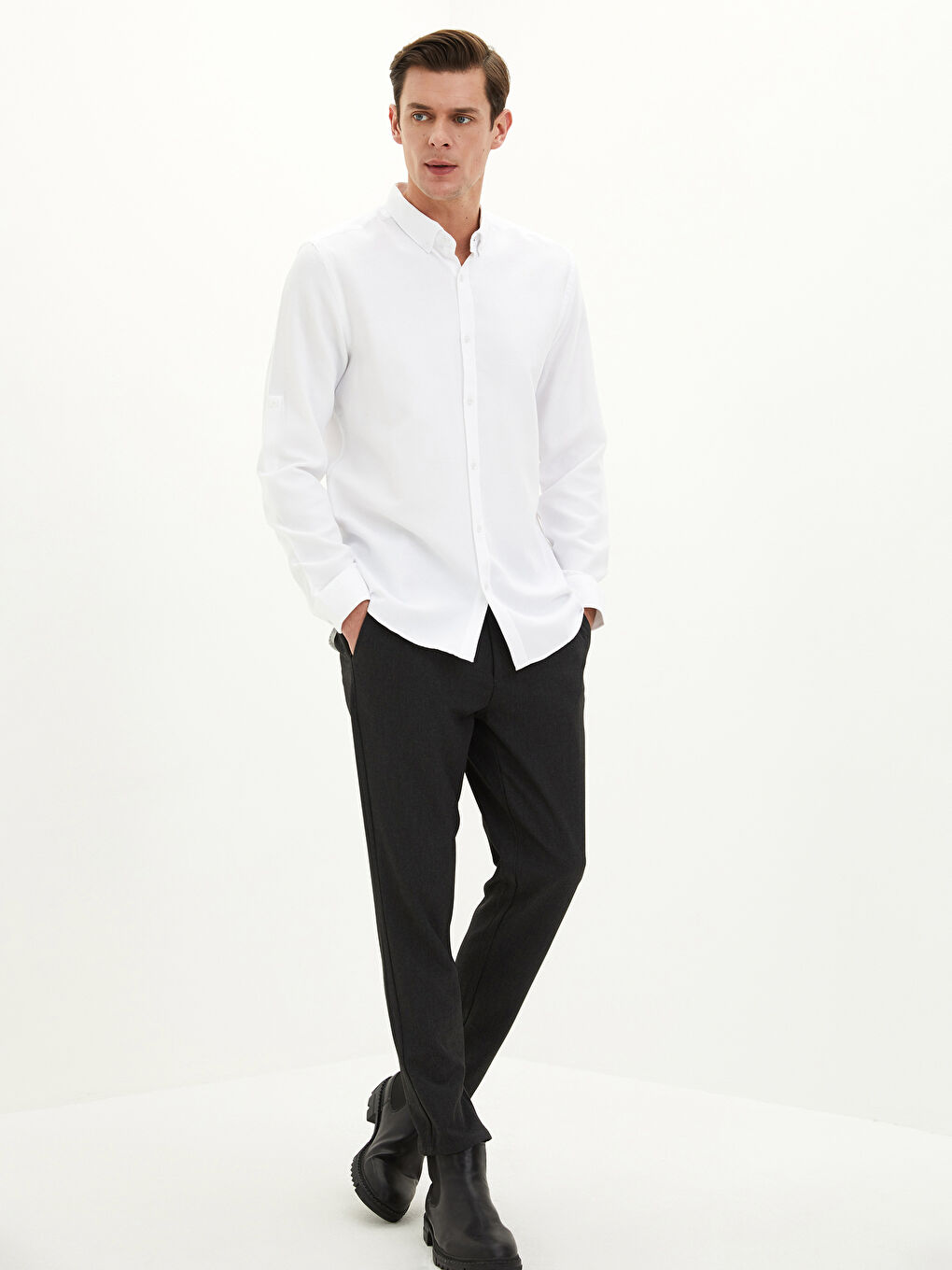 LCW Vision Schlank Geschnittene Strukturierte Herren Hosen -W1L684Z8-S0N