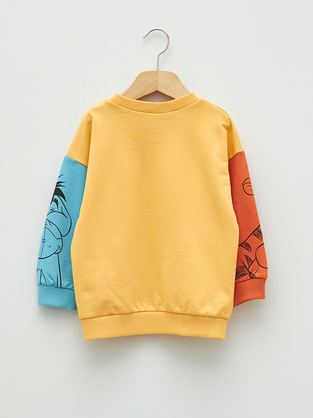 Crew Neck Long Sleeve Winnie the Pooh Printed Cotton Baby Boy Sweatshirt-1