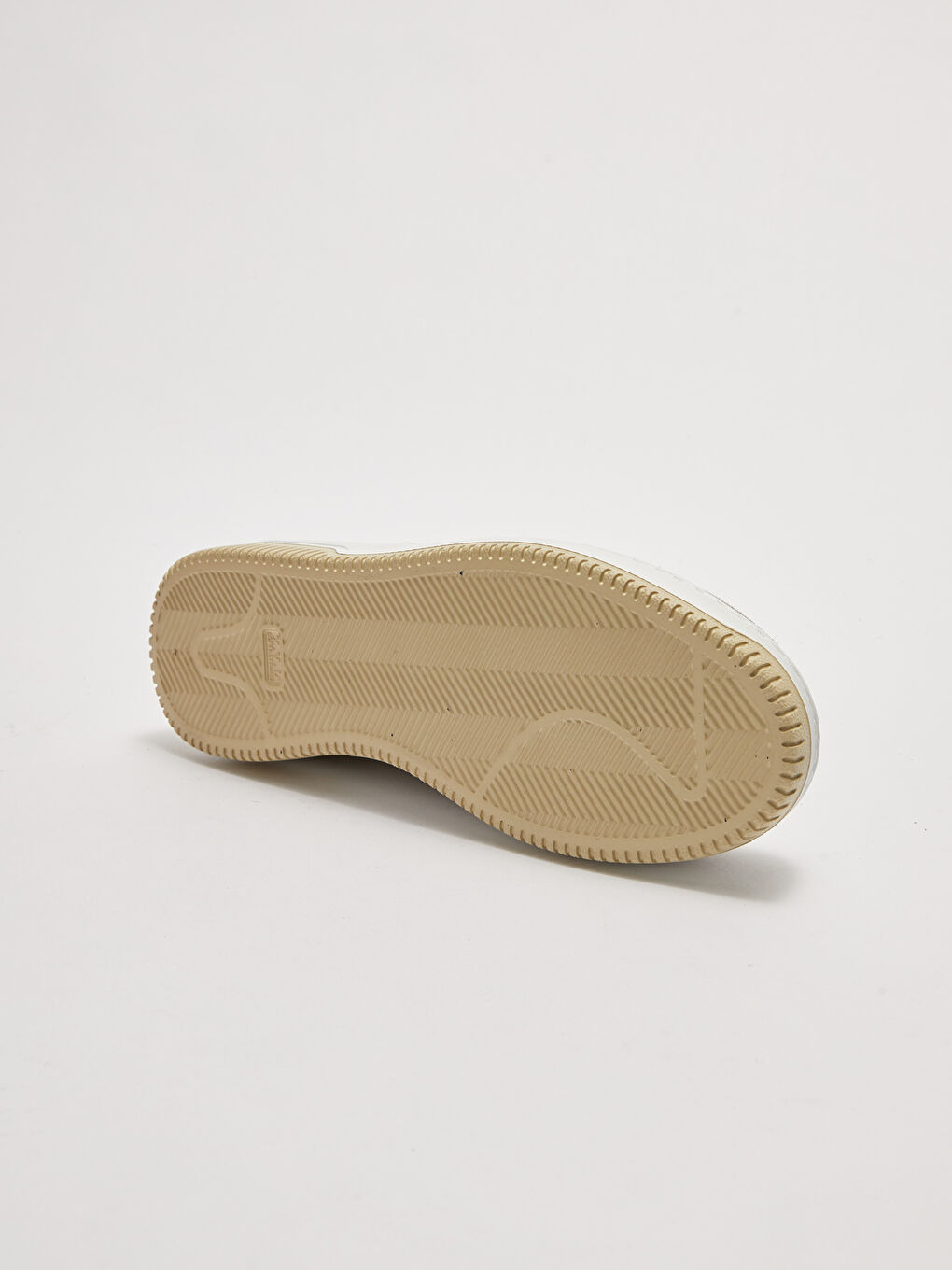 Bej Gerçek Deri Renk Bloklu Bağcıklı Kadın Spor Ayakkabı-5