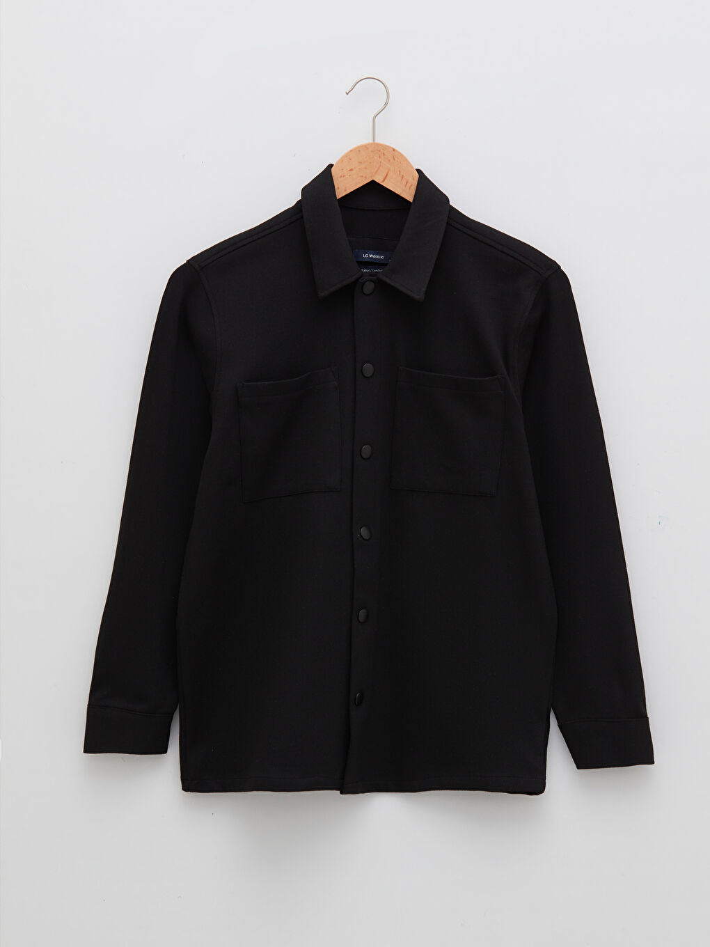 Χαλαρή Εφαρμογή Μακρυμάνικο Ανδρικό Πουκάμισο Ζακέτα-5