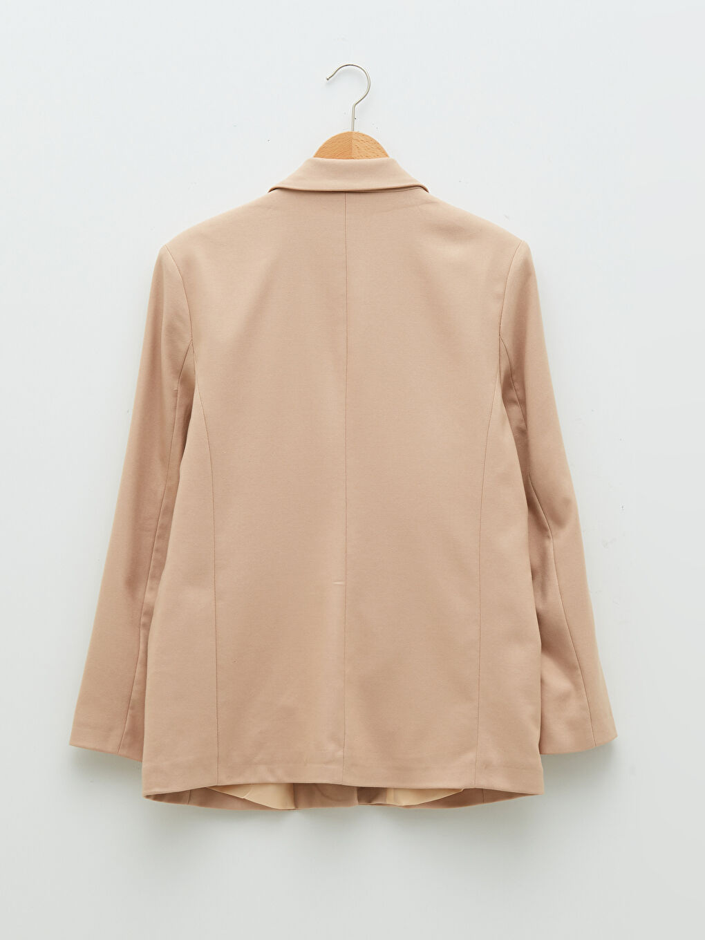 Buttoned Regular Long Sleeve Gabardine Fabric Women's Jacket-6