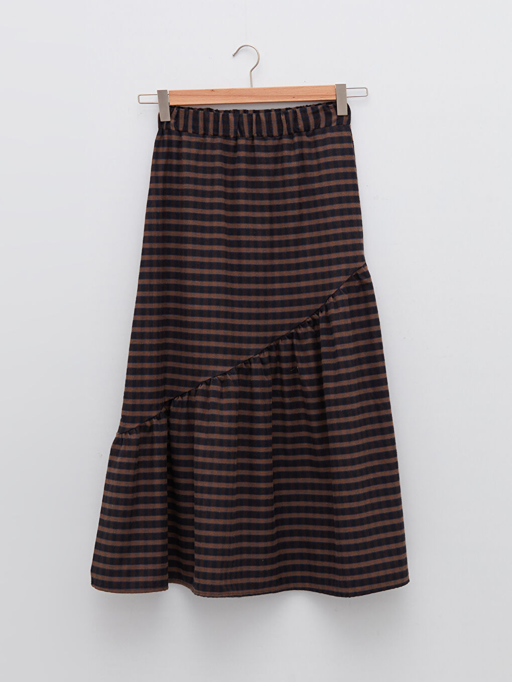 جيبة نسائية بنقشة وخصر مرن-5