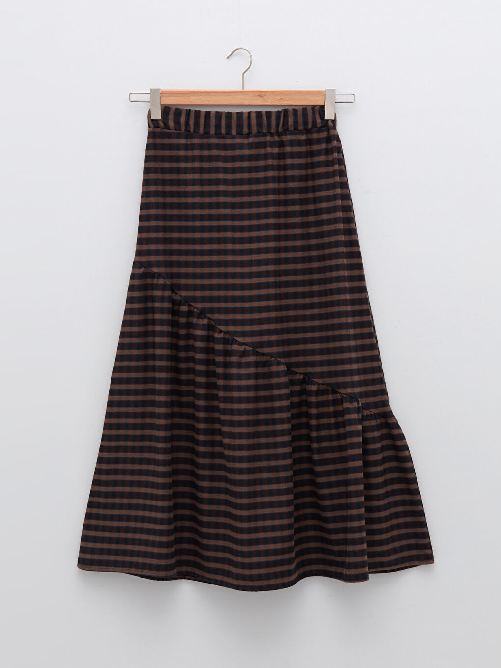 جيبة نسائية بنقشة وخصر مرن-6