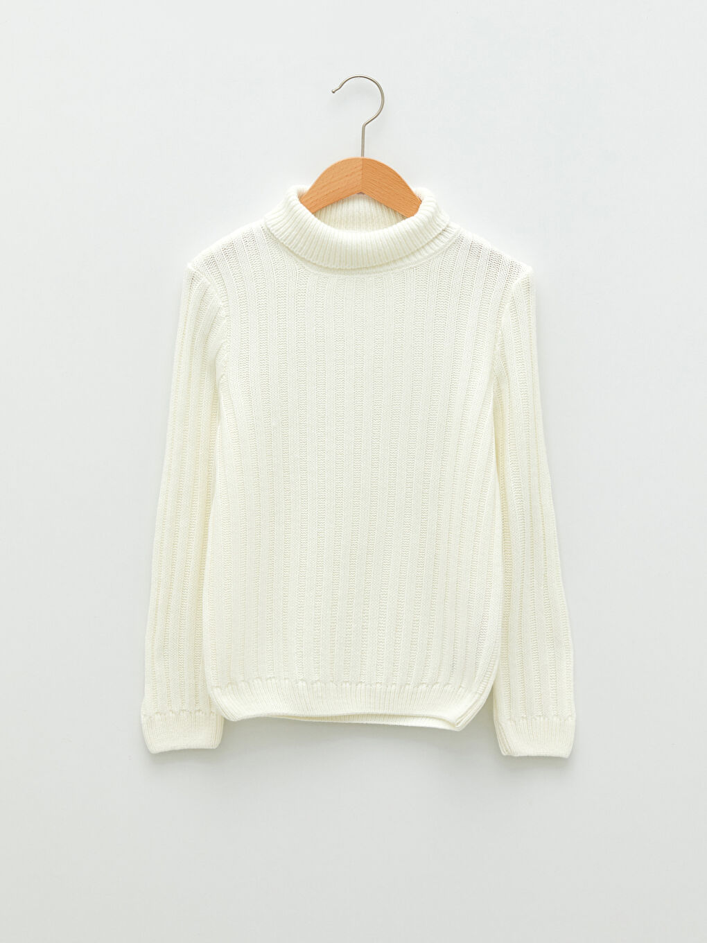 Turtleneck Basic Long Sleeve Boys' Knitwear Sweater
