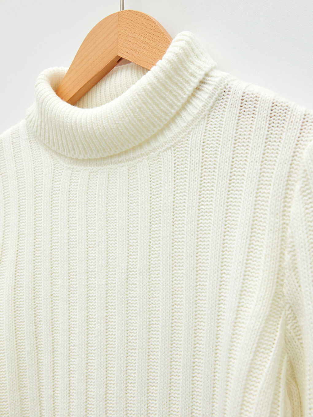 Turtleneck Basic Long Sleeve Boys' Knitwear Sweater-2