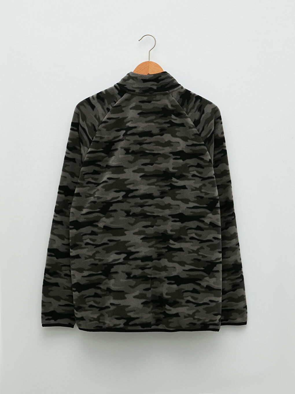 Свитшот Мужской Флисовый С Длинным Рукавом И Воротником-Труба-7