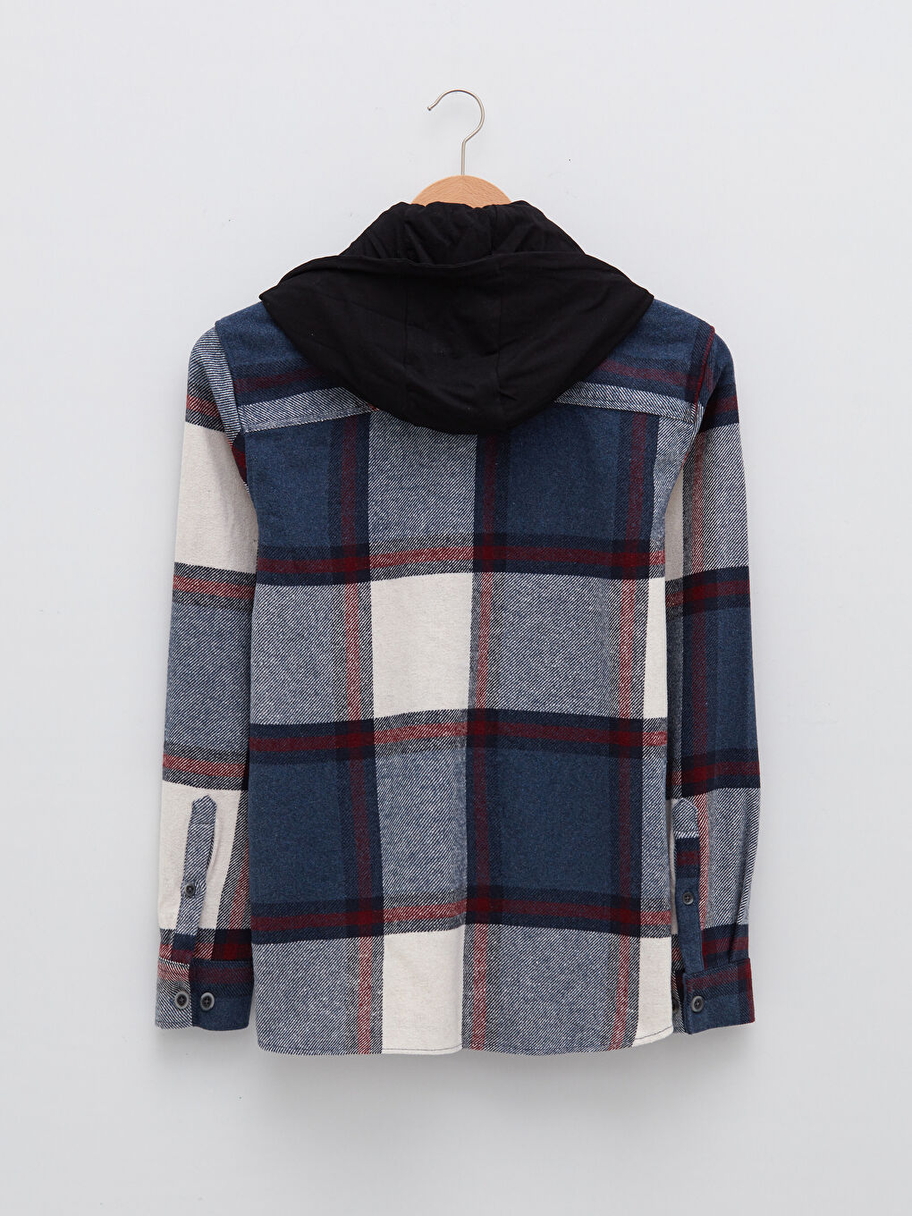 Regular Fit Long Sleeve Plaid Men's Shirt Jacket -W1L905Z8-LN6