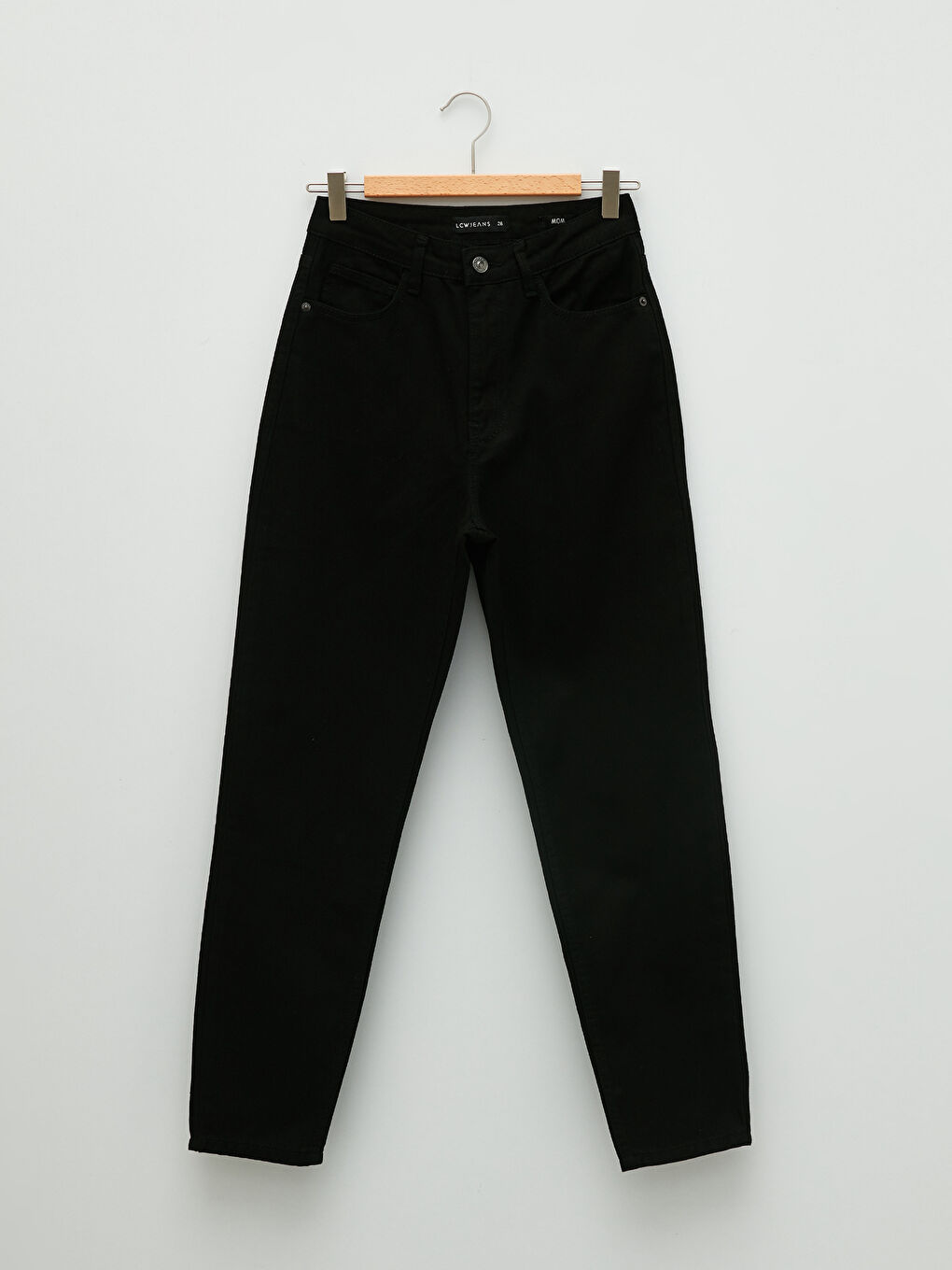 High Waist Mom Fit Pocket Detailed Women's Rodeo Denim Trousers-5