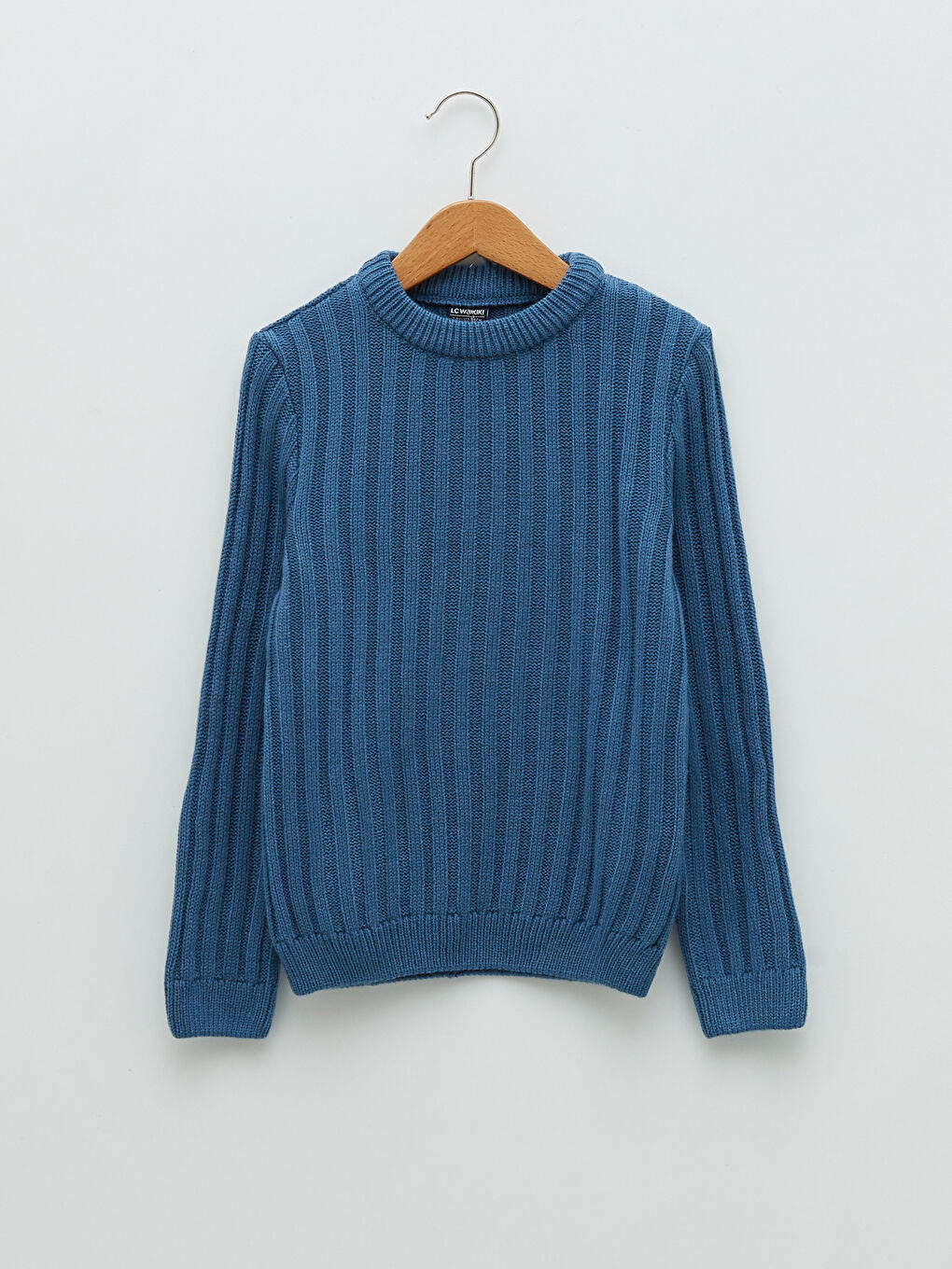 Mavi Bisiklet Yaka Basic Uzun Kollu Erkek Çocuk Triko Kazak-4