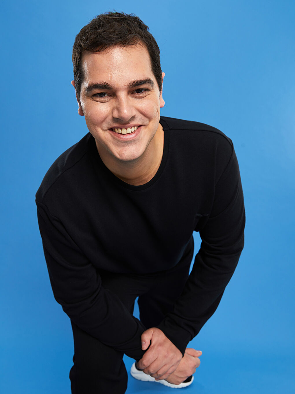 Sweatshirt für Herren in Übergröße mit Rundhalsausschnitt und langen Ärmeln