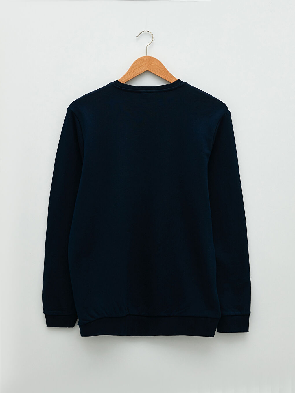 Plus Size Crew Neck Long Sleeve Basic Men's Sweatshirt-6