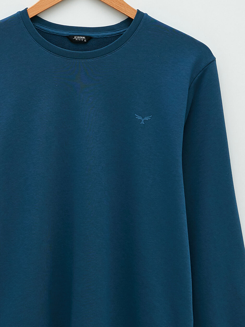Plus Size Crew Neck Long Sleeve Basic Men's Sweatshirt-7
