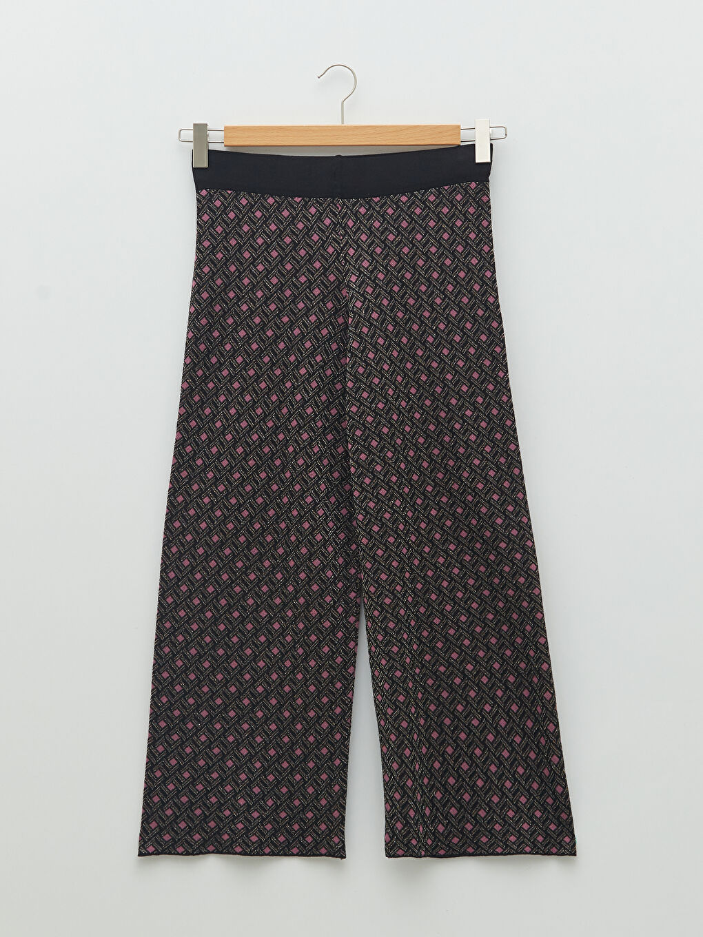 LCWAIKIKI Classic Elastic Waist Patterned Women's Knit Trousers -W1L978Z8-CVL