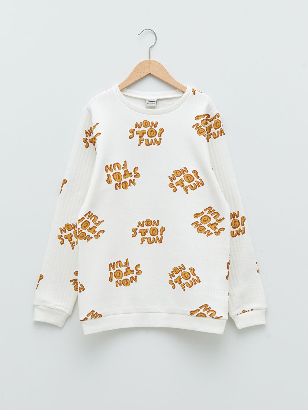 LCW Kids Crew Neck Printed Long Sleeve Boys' Sweatshirt -W1LA59Z4-LRA