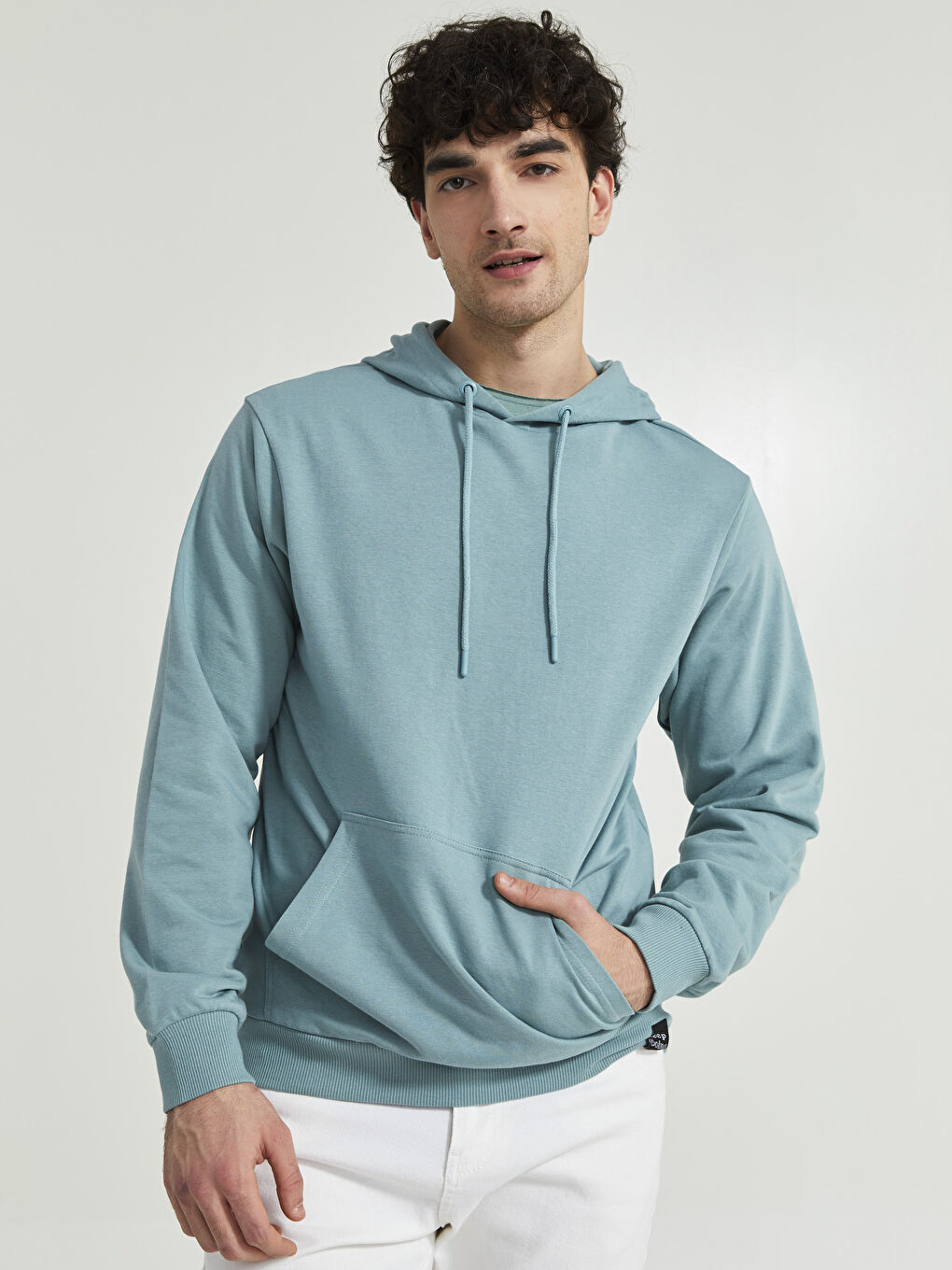 XSIDE Yeşil Uzun Kollu Erkek Hoodie - 1