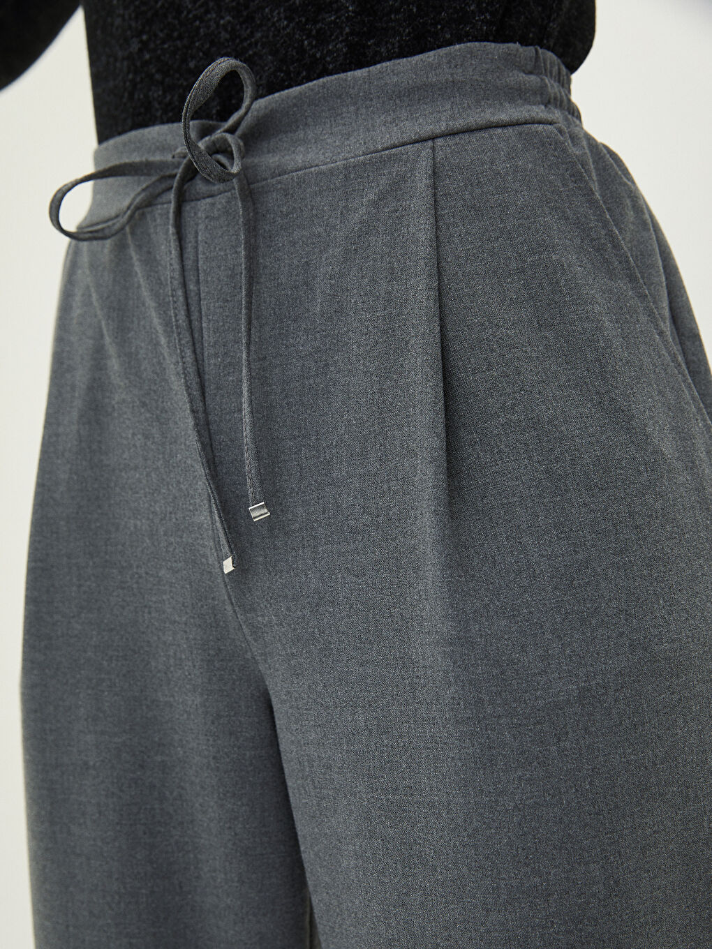 Pantalon à Taille Élastiquée Coupe Confortable avec Détails Poches pour Femmes-4