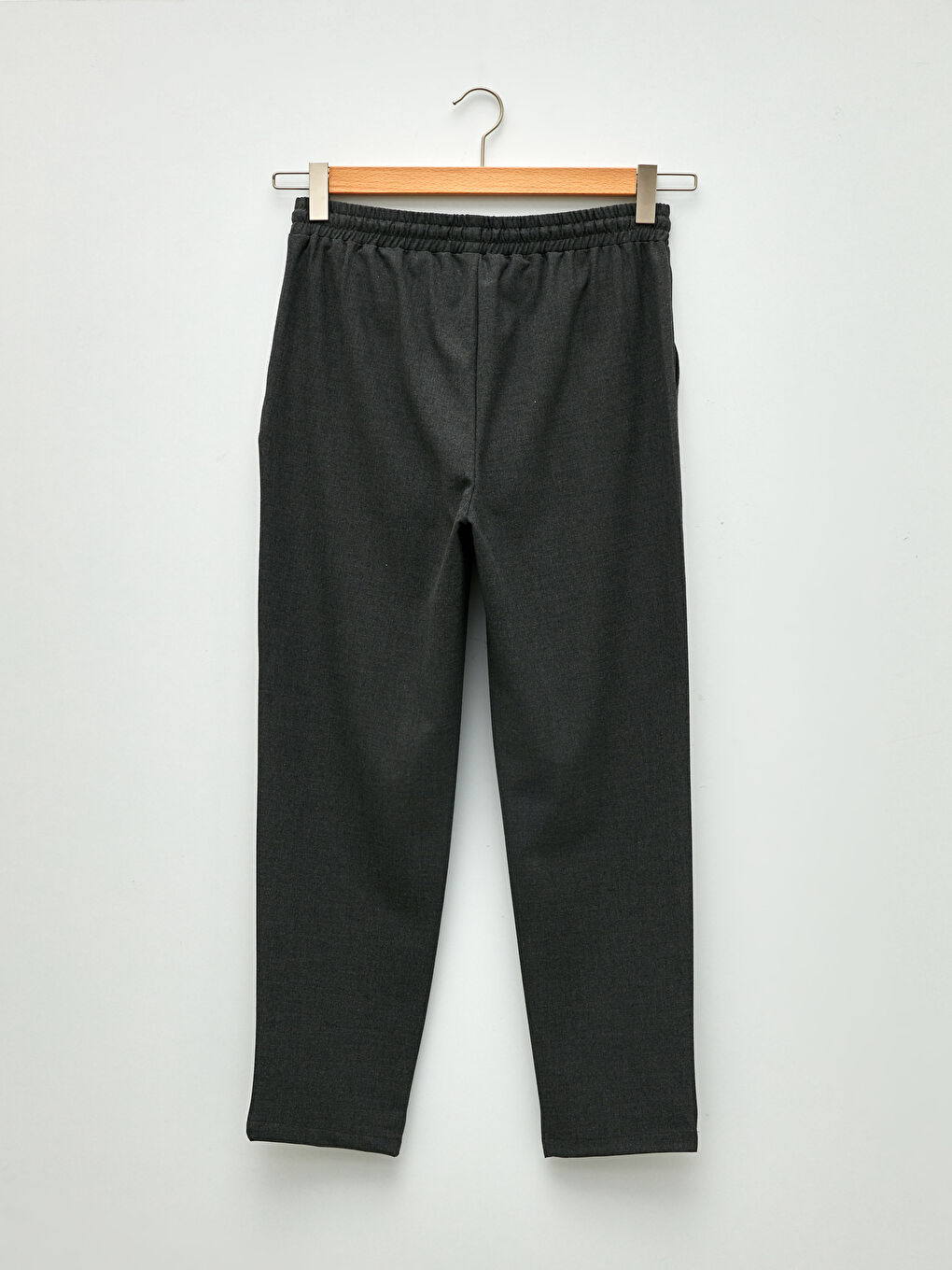 Elastic Waist Comfortable Fit Pocket Detailed Women's Trousers-6