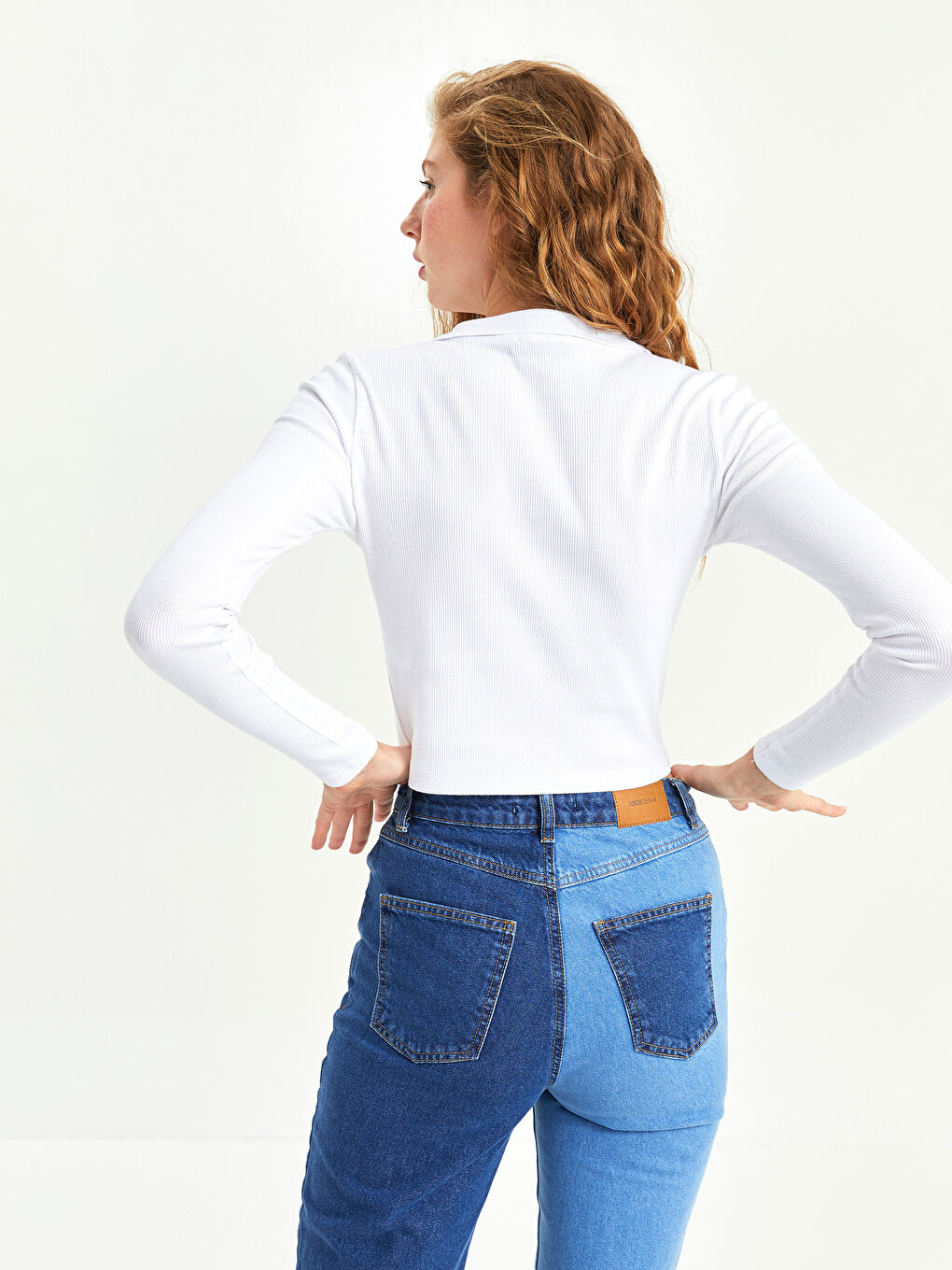 XSIDE Damen Rollkragen Gerade Langarm Crop -W1LA97Z8-KE8