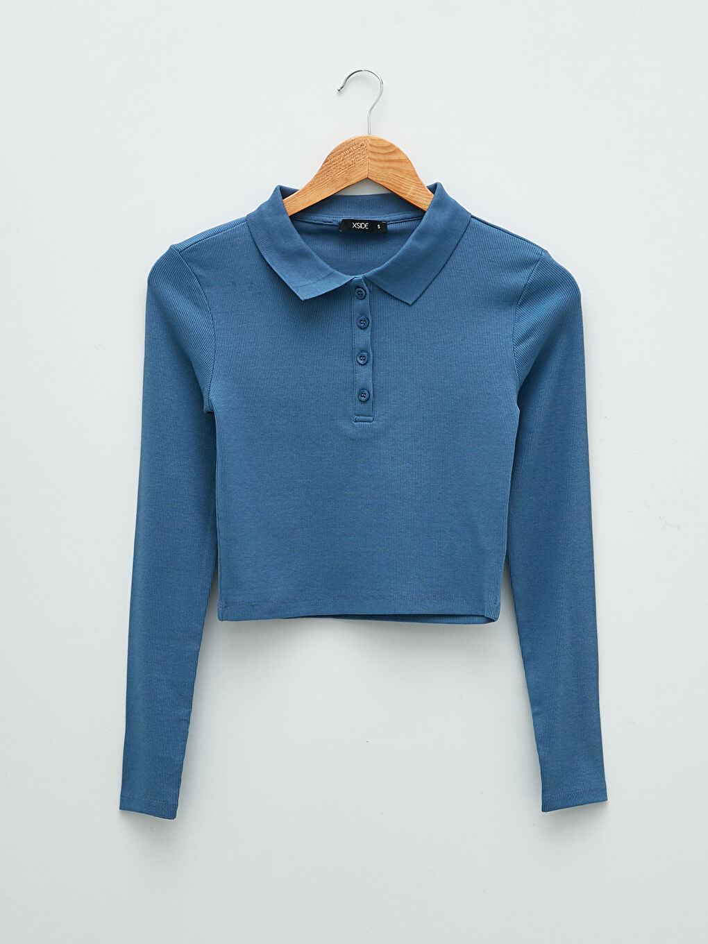 XSIDE Women's Polo Neck Straight Long Sleeve Crop -W1LA97Z8-KZZ