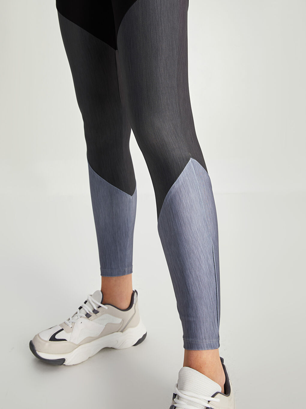 Elastic Waist Women's Sports Tights with Color Block -W1LC45Z8-CVL