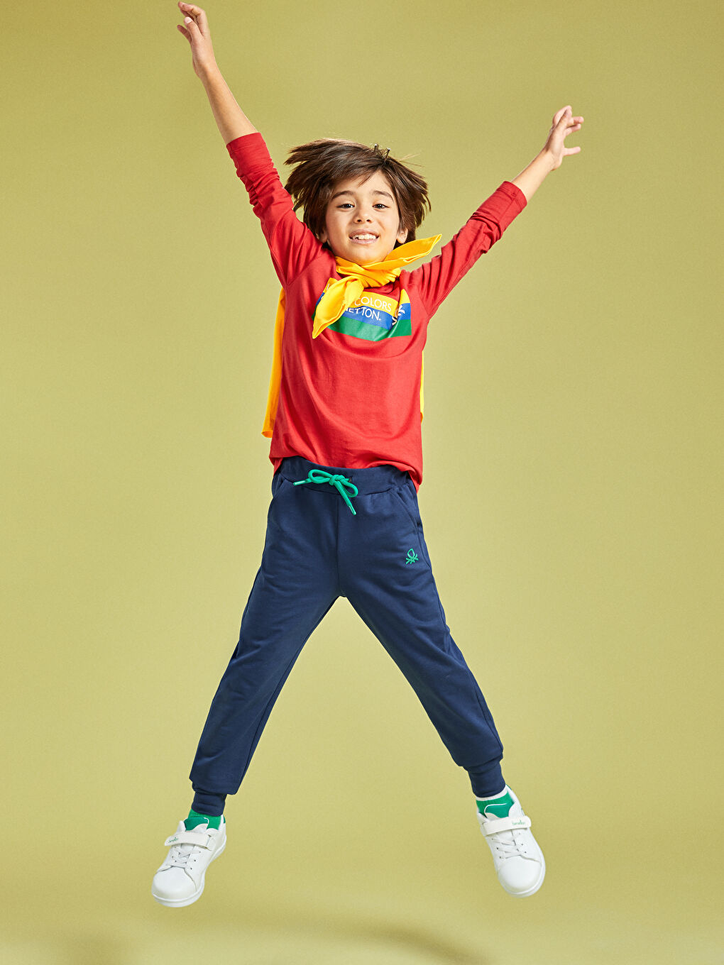 Boys' Elastic Waist Printed Cotton Sweatpants